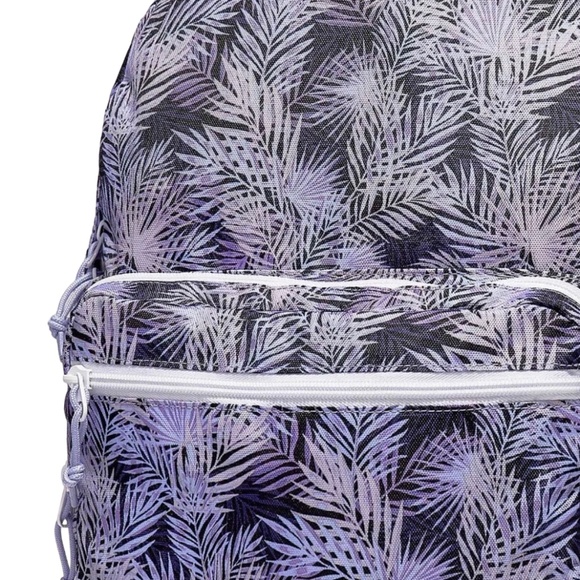 Converse Unisex Go 2 Backpack Palm Purpure Laptop Pockets Zip 10019901-A15 - Picture 3 of 5